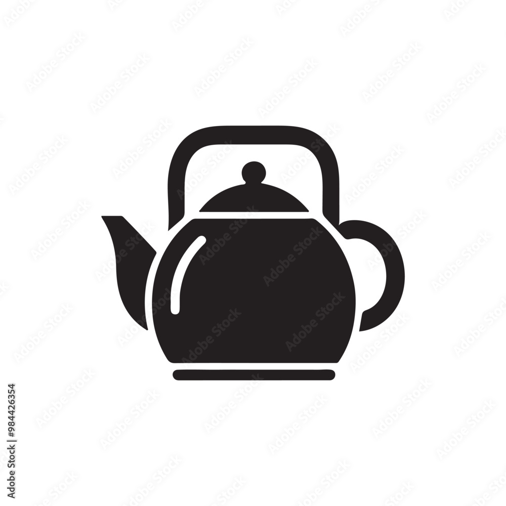kettle silhouette , kettle icon,vector design kettle silhouette , kettle icon,vector design