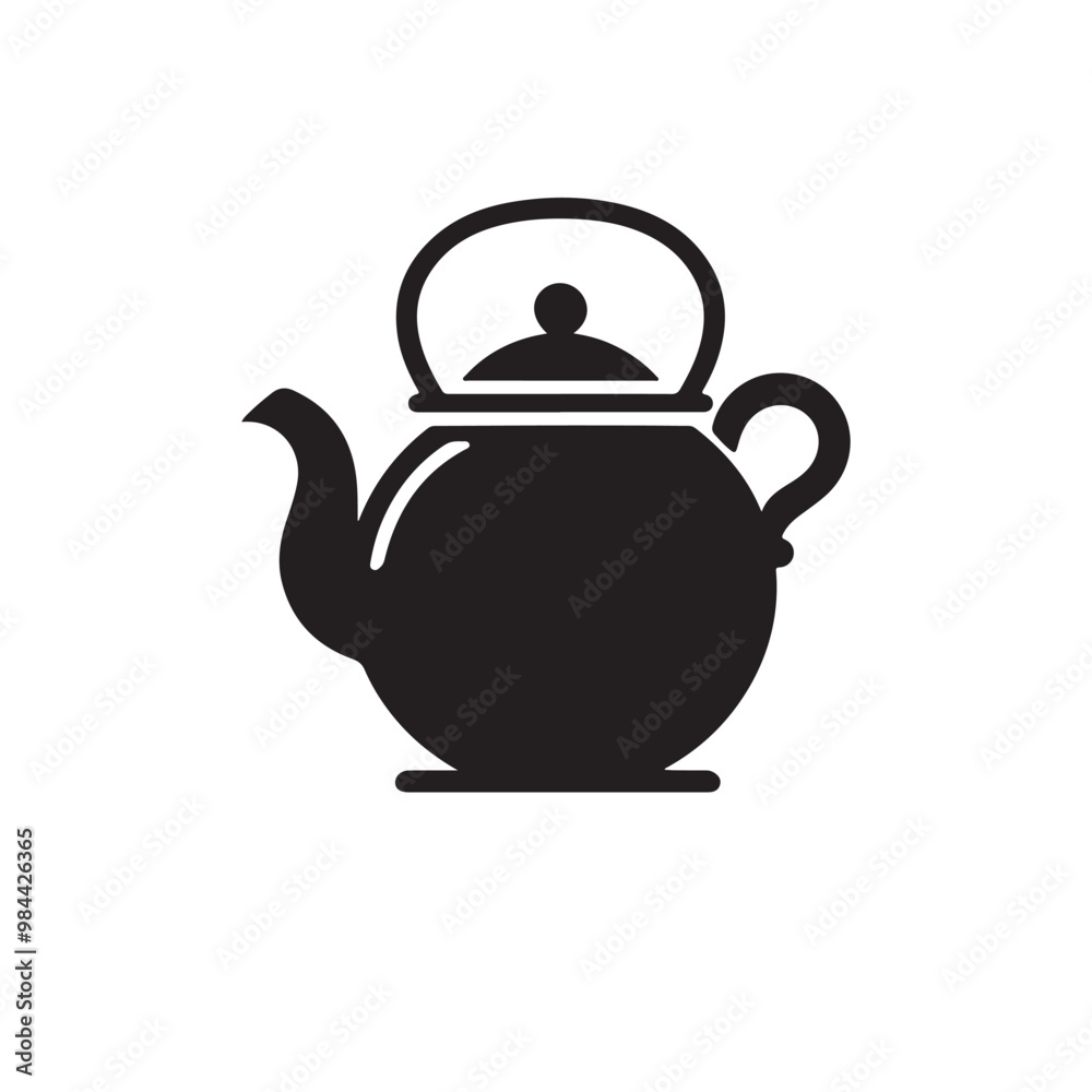kettle silhouette , kettle icon,vector design kettle silhouette , kettle icon,vector design