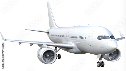 white passenger plane transportation. aircraft airplane