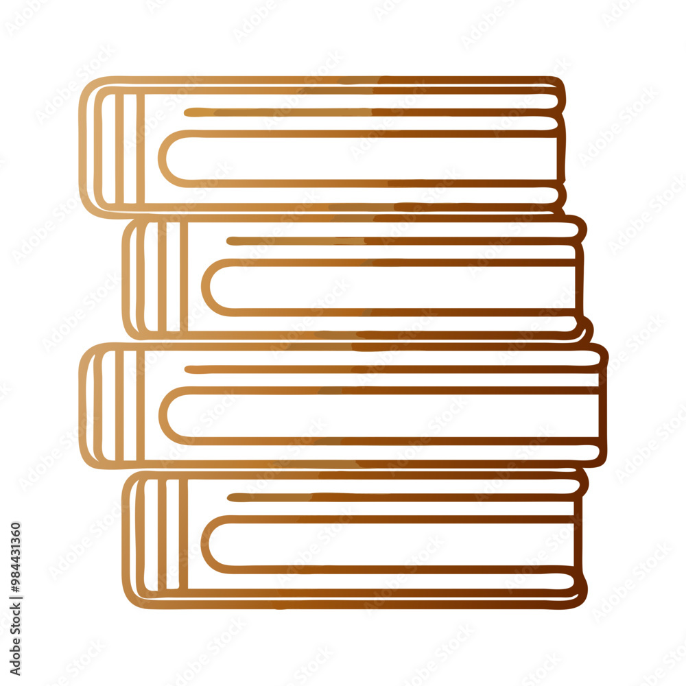 Flat Stack of Books Icon, Simple Design, Knowledge and Learning Symbol Flat Stack of Books Icon, Simple Design, Knowledge and Learning Symbol