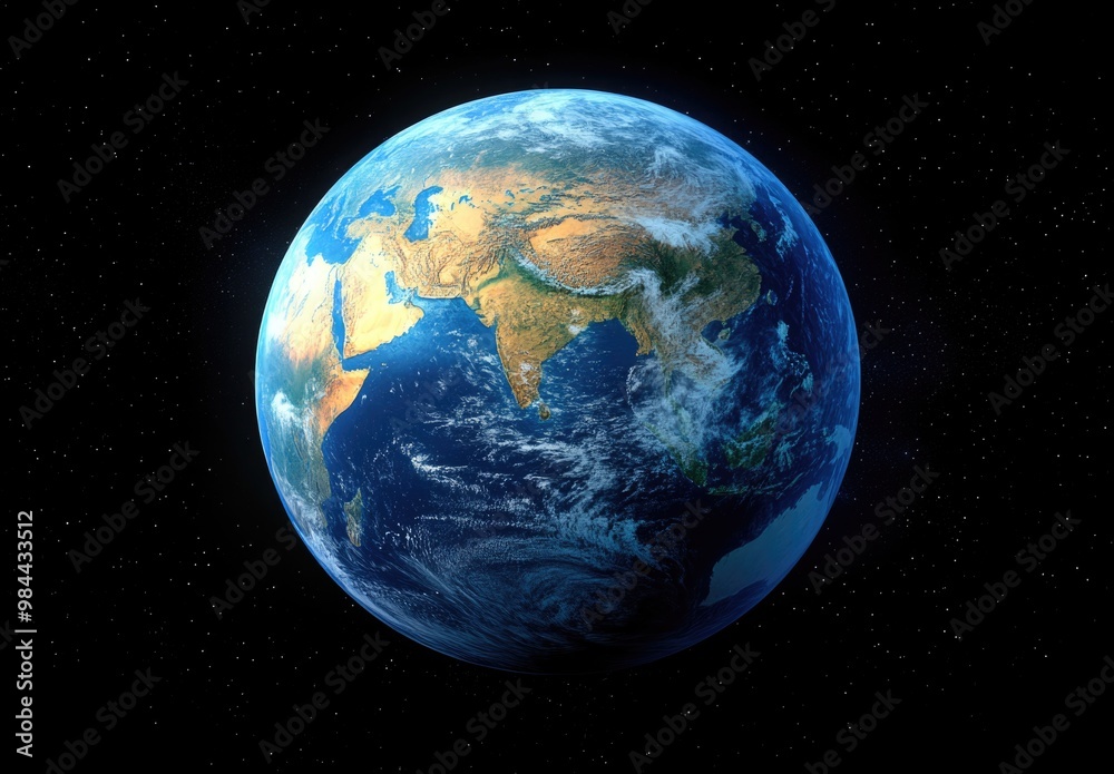 A realistic photo of Earth. A realistic photo of Earth.