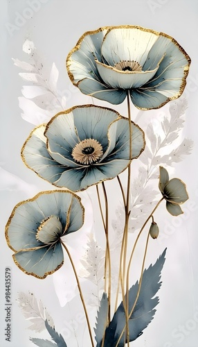 decorative floral wallpaper background 