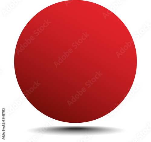 Free Download Circle red paper and shadow. Decoration design - GFXLoad