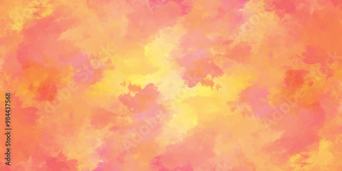 abstract watercolor background .watercolor background with pink and yellow color. Fantasy light red, pink shades watercolor background. subtle watercolor pink yellow gradient illustration. 