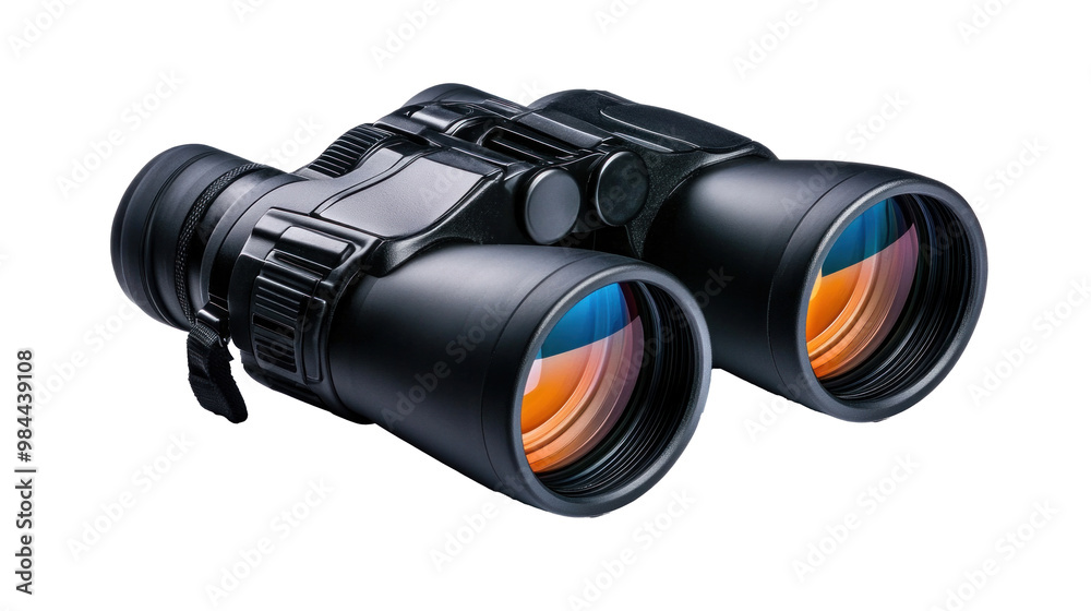 A pair of binoculars, isolate on transparent background A pair of binoculars, isolate on transparent background