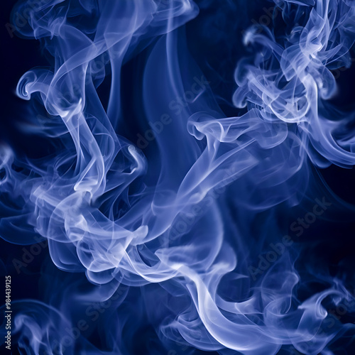 Wallpaper Mural blue smoke, abstract Torontodigital.ca