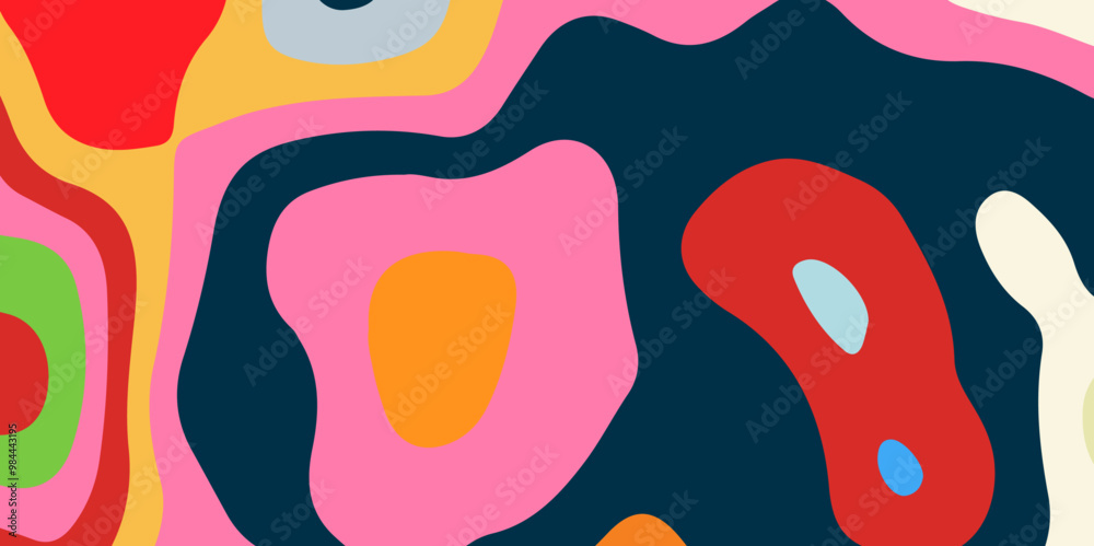 Abstract 3D paper cut art. Colorful background with wavy layered paper craft. Artistic vector cut out shapes with realistic shadow. Bright carving texture. Abstract 3D paper cut art. Colorful background with wavy layered paper craft. Artistic vector cut out shapes with realistic shadow. Bright carving texture.