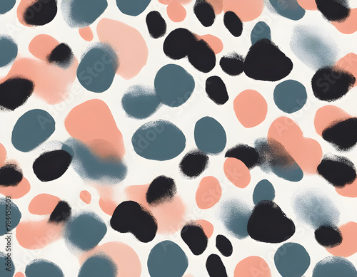 Colorful irregular abstract spots background