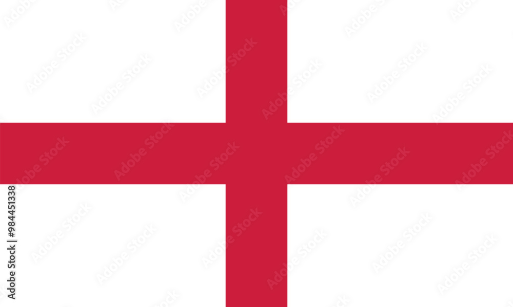 The flag of England, vector design The flag of England, vector design