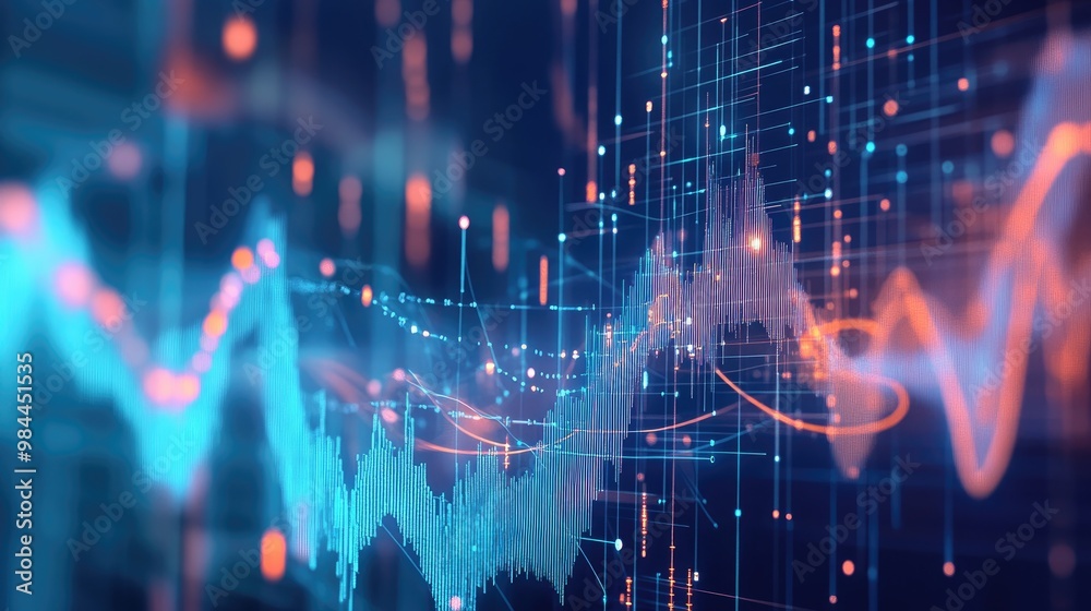 Futuristic Abstract Data Visualization Graphic Futuristic Abstract Data Visualization Graphic