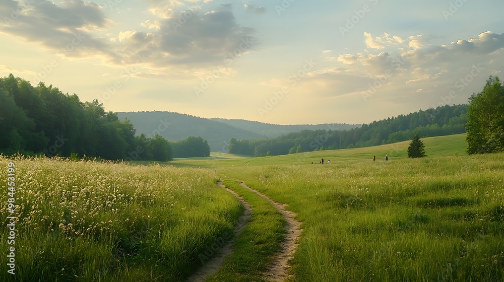 Obraz premium sunrise over the mountains