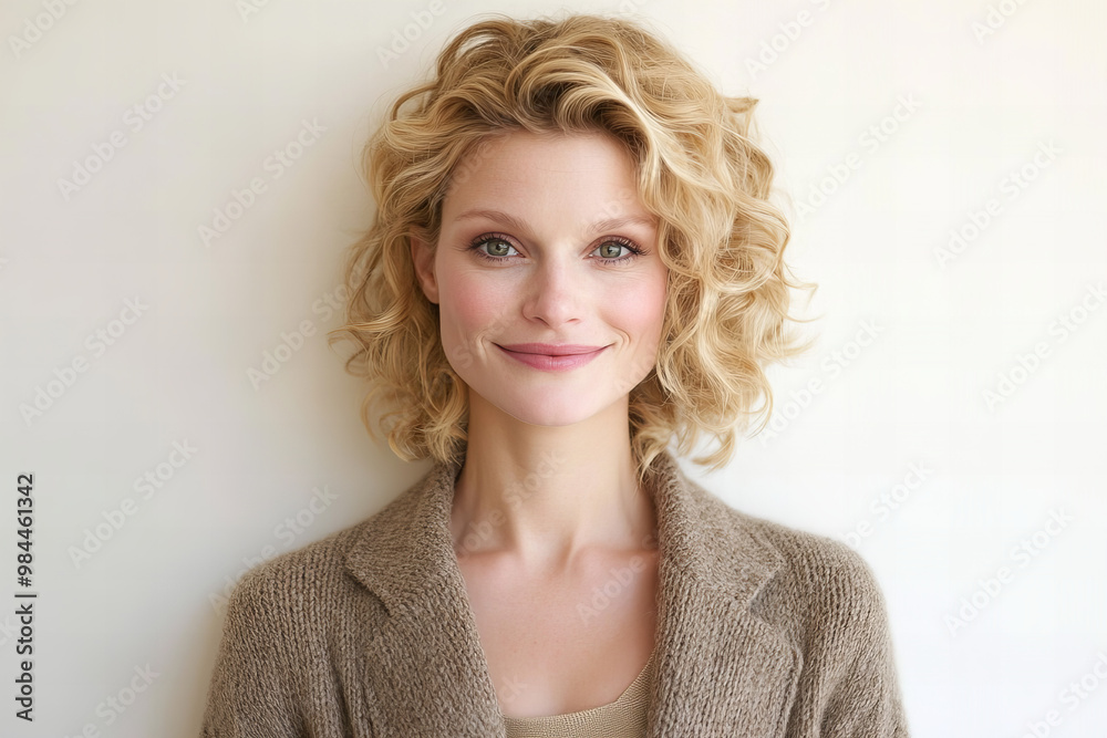 Bright and Friendly Portrait of a Smiling Blonde Woman in Casual Outfit, Emphasizing Warmth, Approachability, and Natural Beauty for Lifestyle or Personal Branding Bright and Friendly Portrait of a Smiling Blonde Woman in Casual Outfit, Emphasizing Warmth, Approachability, and Natural Beauty for Lifestyle or Personal Branding