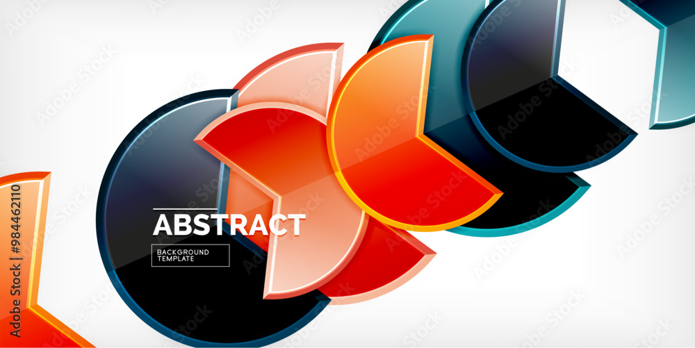 Trendy round shapes with triangular angle design element. Vector Illustration For Wallpaper, Banner, Background, Card, Book Illustration, landing page Trendy round shapes with triangular angle design element. Vector Illustration For Wallpaper, Banner, Background, Card, Book Illustration, landing page