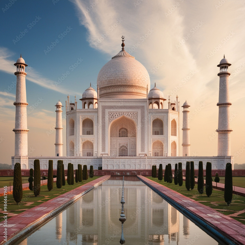 Naklejka premium taj mahal agra country