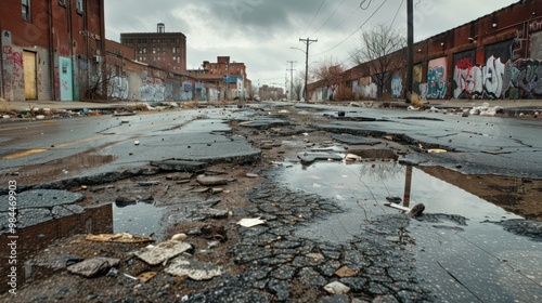 Crumbling Cityscape: A Glimpse of Urban Decay