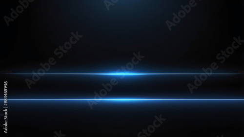 Blue blue spectrum lights tech black party club neon lights abstract wave technology blue gradient background, black background. wide banner, poster, website, video editing, background. ai