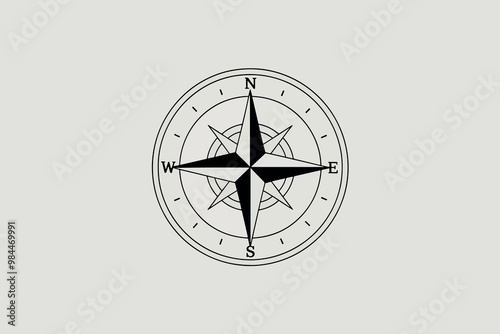 Compass, concept of direction, location and navigation.