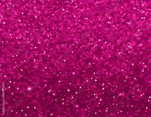 Seamless magenta gold glitter texture. Shimmer background. 