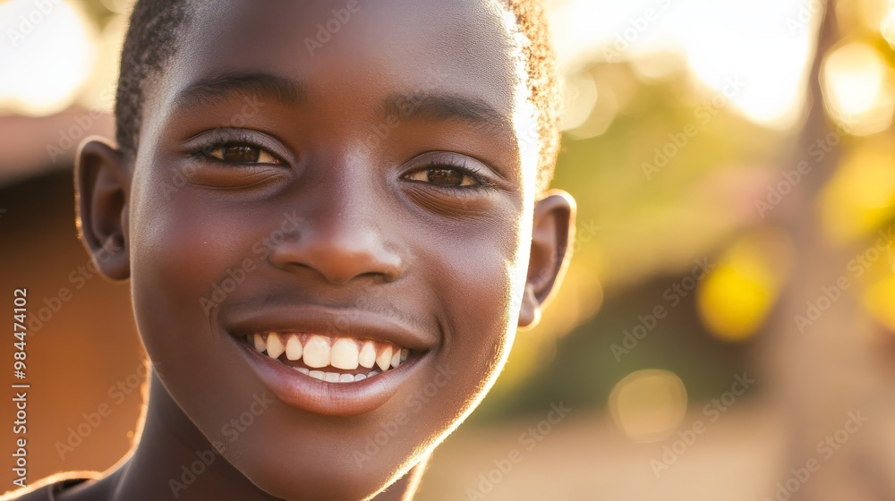 A close-up image of a young boy smiling warmly under sunlight, displaying joy and contentment with a soft, blurred background that enhances his expression. A close-up image of a young boy smiling warmly under sunlight, displaying joy and contentment with a soft, blurred background that enhances his expression.