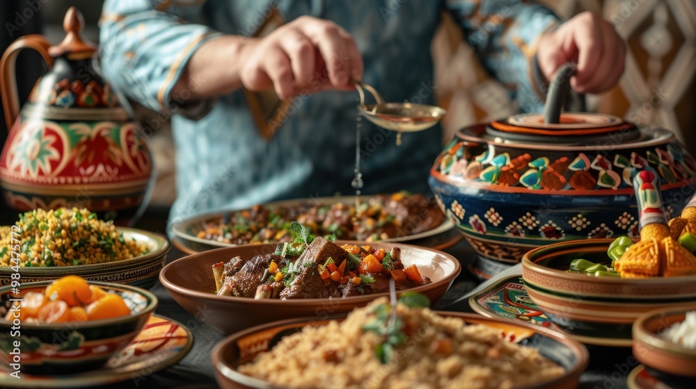 Fototapeta premium A Traditional Middle Eastern Feast