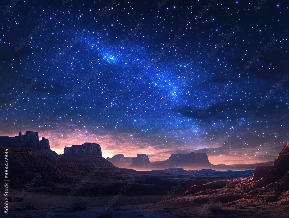 Naklejka premium starry night sky