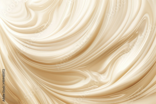 Close up of a cream swirl for background.