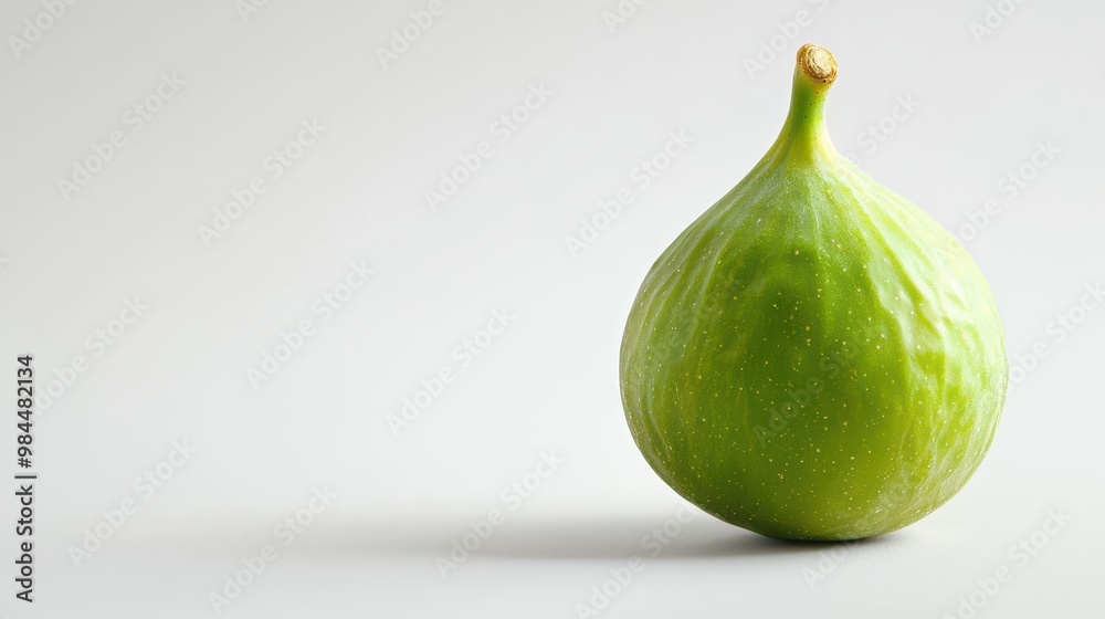 Fresh green fig isolated on white background Fresh green fig isolated on white background