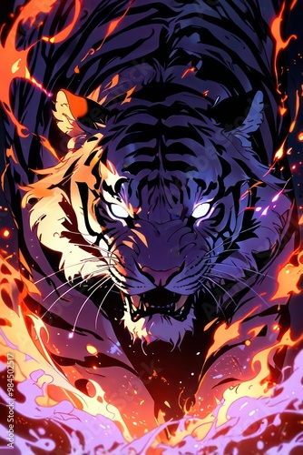 tiger in flame 5