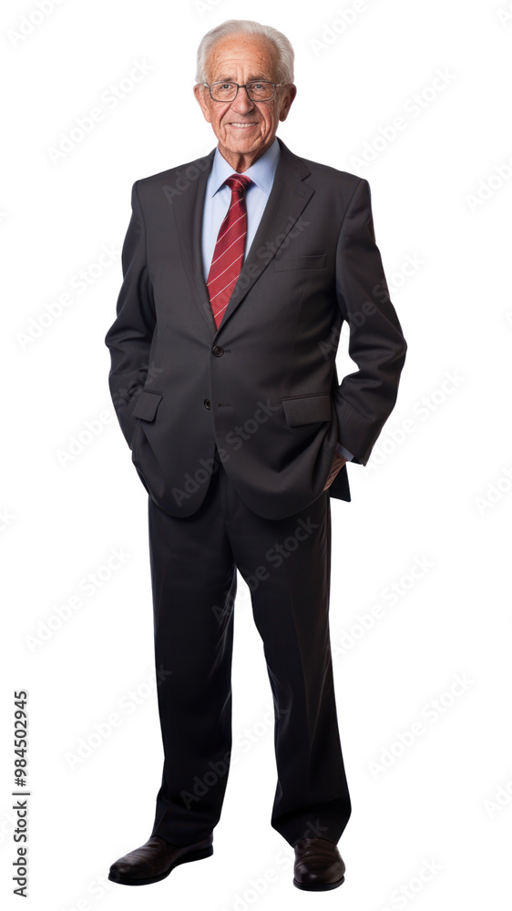 PNG Elder business man standing glasses tuxedo. PNG Elder business man standing glasses tuxedo.