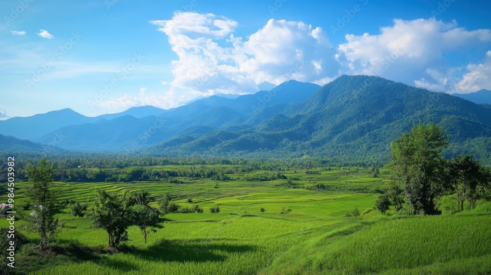A scenic shot of the mountains and rice terraces in Pai, a backpacker paradise in northern Thailand. A scenic shot of the mountains and rice terraces in Pai, a backpacker paradise in northern Thailand.