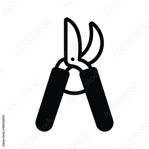 A pruner tool, essential for trimming plants and bushes