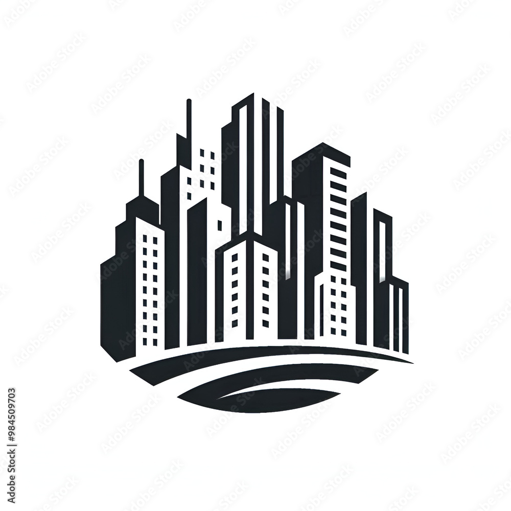 Fototapeta premium city skyline silhouette