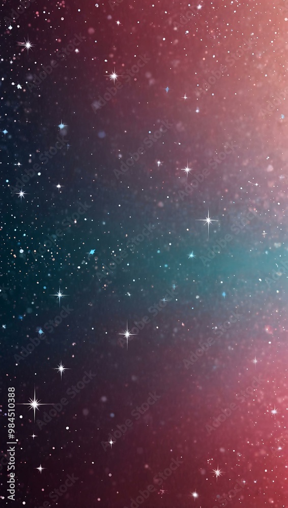 Glittering Stars on Pink and Blue Gradient Background Glittering Stars on Pink and Blue Gradient Background