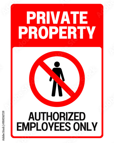 Private Property Sign Poster - 1