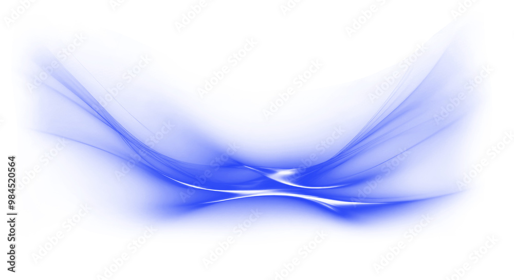 Fototapeta premium Blue light aura png effect sticker, transparent background