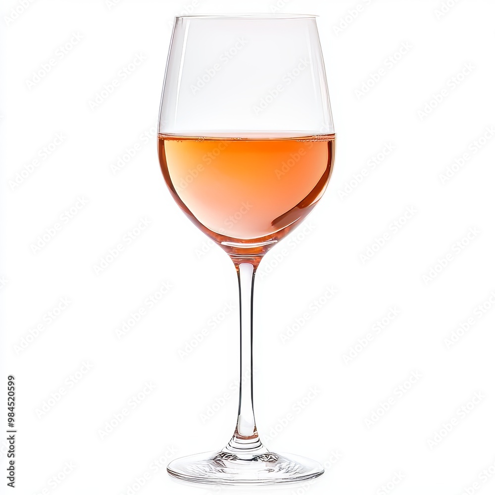 The background is transparent and features a glass of rose pink wine