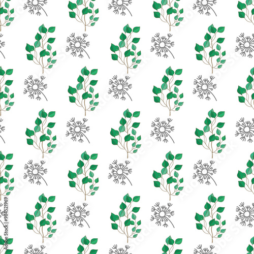 Free vector Flat small flowers pattern design