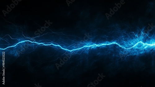 The blue glow of lightning is animated in a cartoon style.