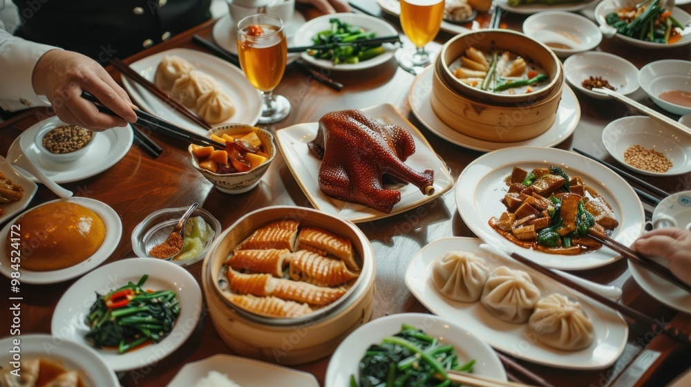 Chinese Food Table Chinese Food Table