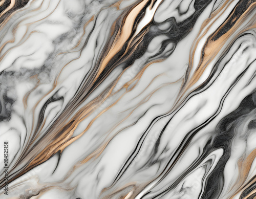 Gray and black abstract irregular marble background photo