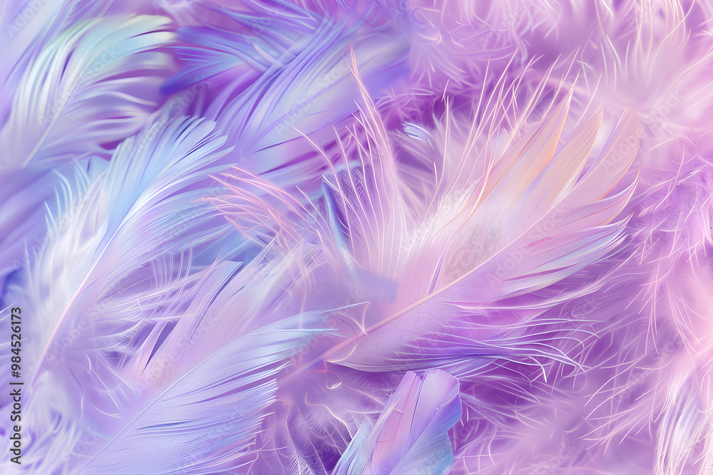 Colored gradient feather backgrounds close up Colored gradient feather backgrounds close up