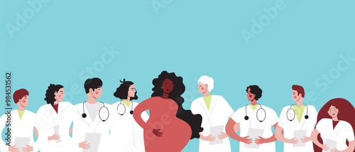 African Woman and Signal for Help with Hand, Flat Vector Stock Illustration for Victims of Domestic Violence