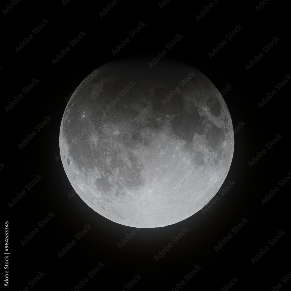 Obraz premium Partial Lunar Eclipse
