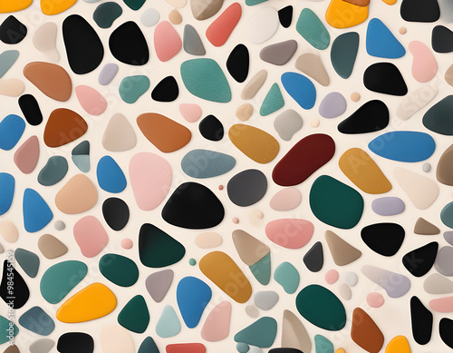 Colorful Classic Terrazzo Texturae background