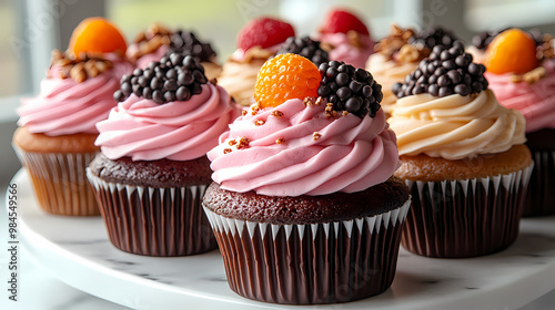 A_beautifully_arranged_platter_of_assorted_cupcakes.