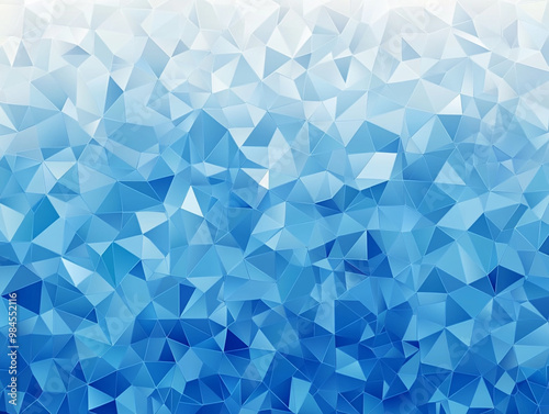 Blue gradient background with a geometric pattern illustration. Flat design white and blue color. 