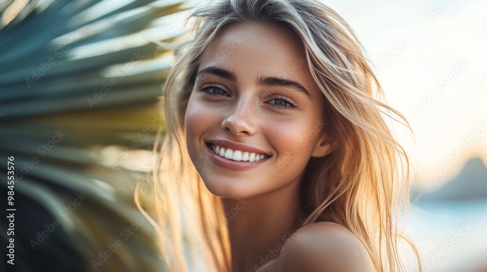 Smiling woman looking at the camera. A friendly and approachable image often used in lifestyle, travel, or fashion content Smiling woman looking at the camera. A friendly and approachable image often used in lifestyle, travel, or fashion content