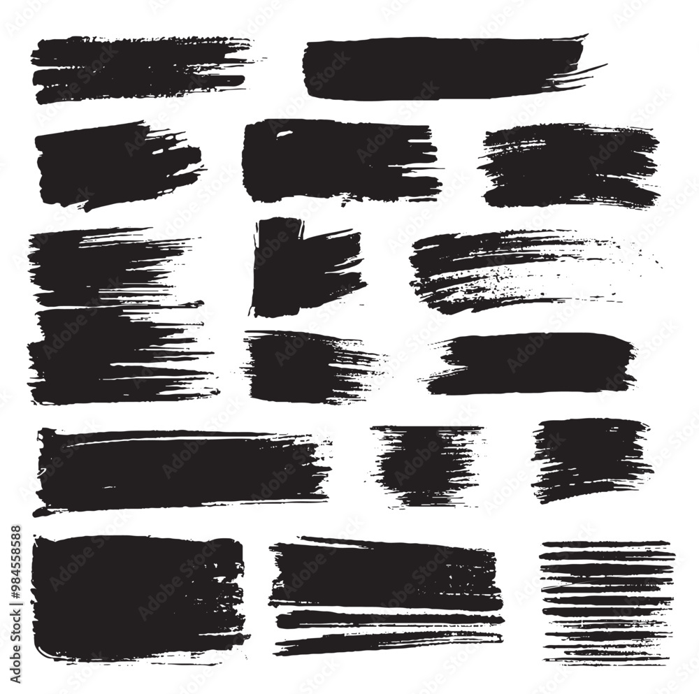 Brush stroke set Black and White Background monochrome grunge vector abstract grunge distressed texture pattern Brush stroke set Black and White Background monochrome grunge vector abstract grunge distressed texture pattern