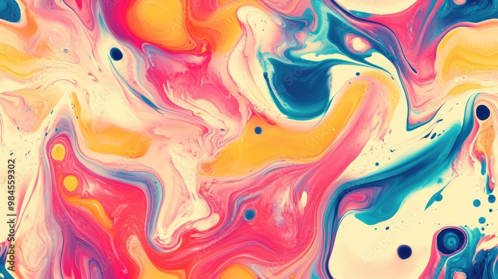 Fototapeta premium Seamless liquid print pattern texture
