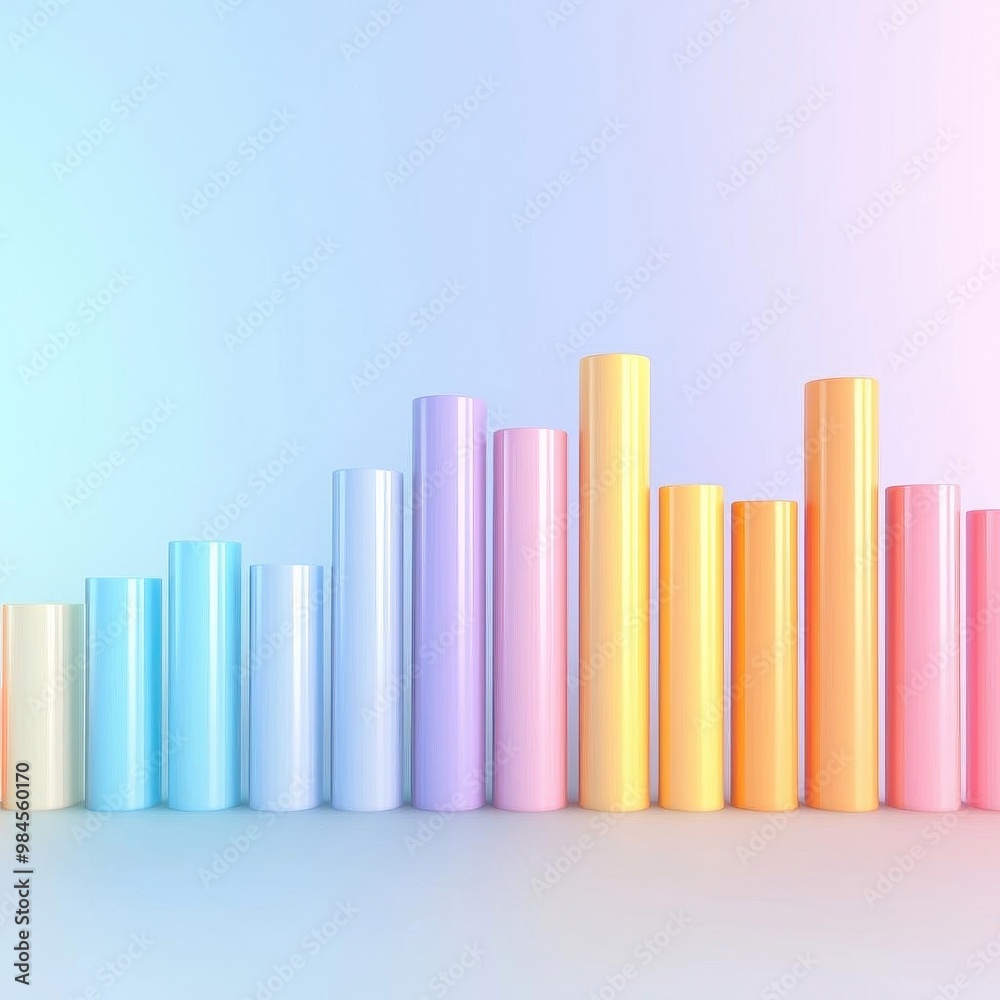 Business stock market, with charts and numbers, 3D illustration, copy space for text, Business stock market, with charts and numbers, 3D illustration, copy space for text,